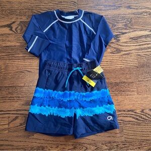 Hanna Andersson/Baby Gap swim top and trunks